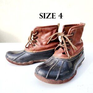 Kids Duck boots size 4 Rain Shoes Boys Girls Unisex Duckboots Winter Sho…